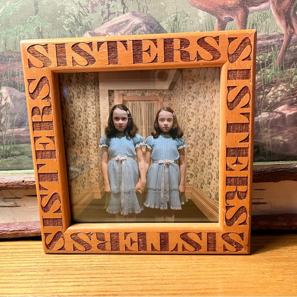 Sisters Themed Wooden Picture Frame spooky 👻